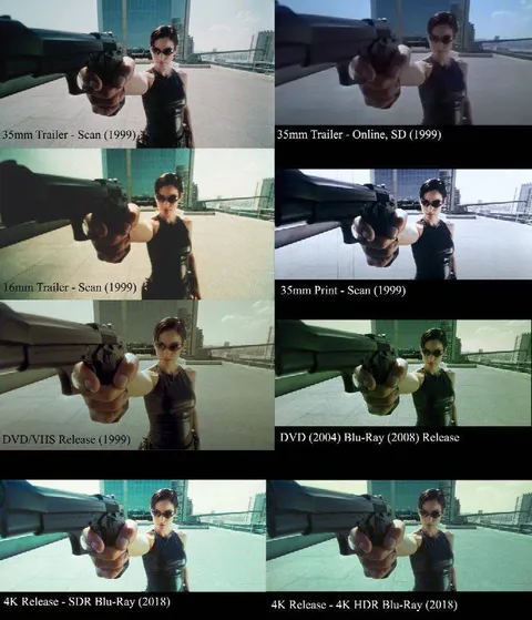 The Matrix Release Quality Comparison