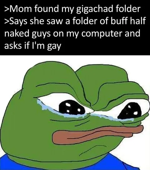 Crying Pepe Gigachad Folder