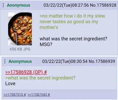 The Secret Ingredient Was Love