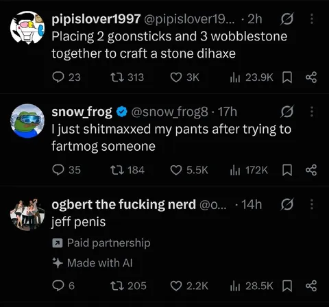 AI-Generated Unhinged Tweets