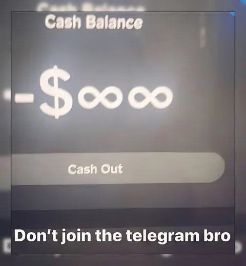 Infinite Cash Balance Warning