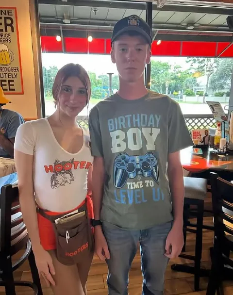 Birthday Boy at Hooters