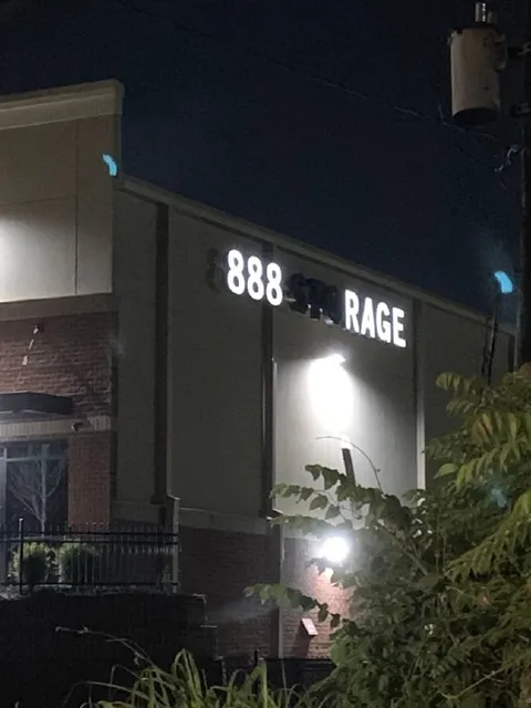888 Rage Sign at Night