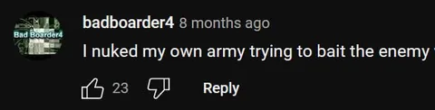 Nuked My Own Army