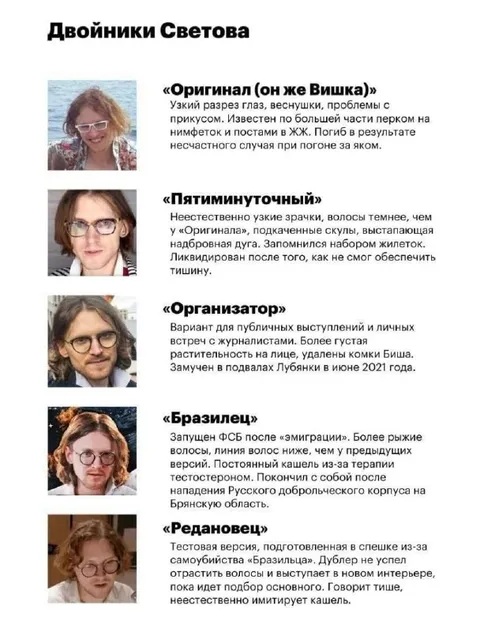 Двойники Светова