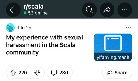 Scala Community Sexual Harassment Experience