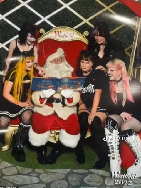 Goth Girls Visit Santa