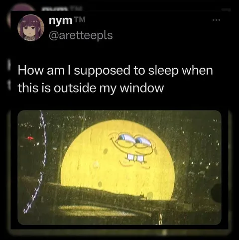 SpongeBob Outside the Window