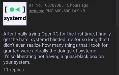 OpenRC After Systemd