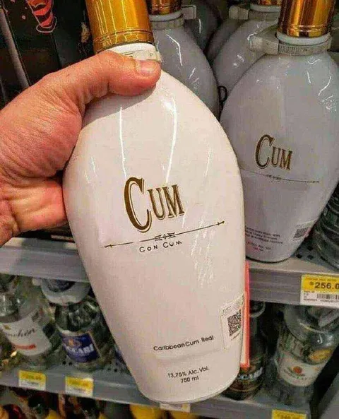 Cum coconut rum bottle