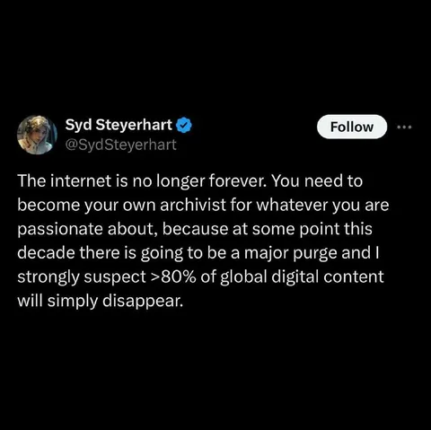 The Internet Is No Longer Forever