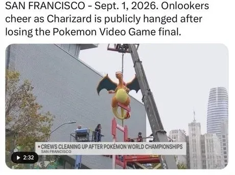 Charizard Hanged After Losing Final