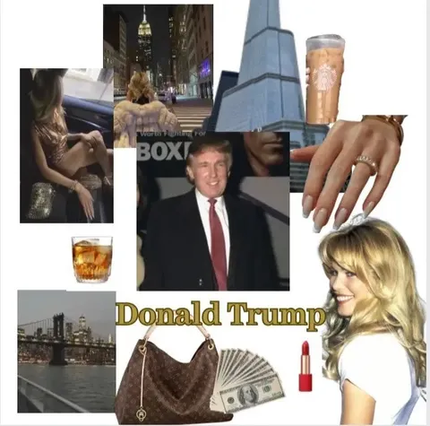 Donald Trump Luxury Lifestyle Collage