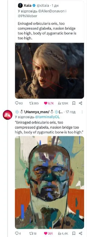 Facial Anatomy Critique of Ciri