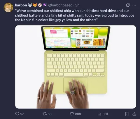 Shittiest Neo laptop announcement