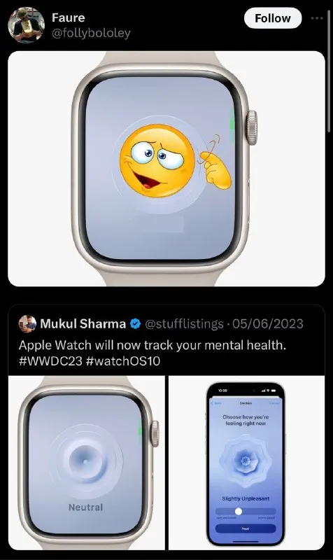 Apple Watch Tracks Your Mental Health