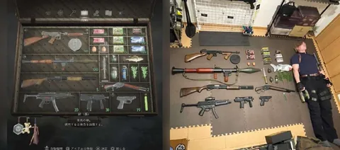 ゲームの所持品を現実で再現