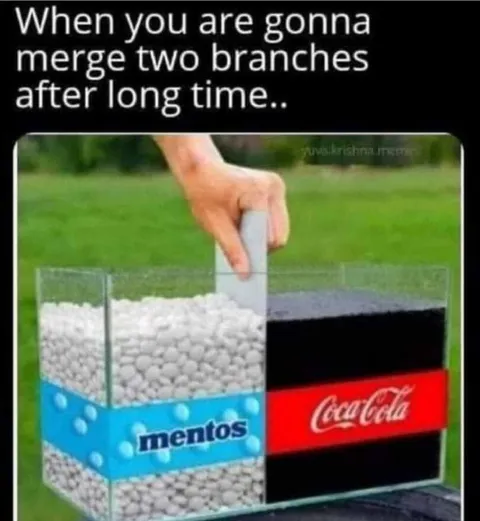 Merging Two Branches After Years