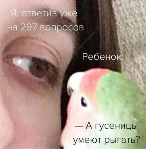 Ребенок задаёт последний вопрос