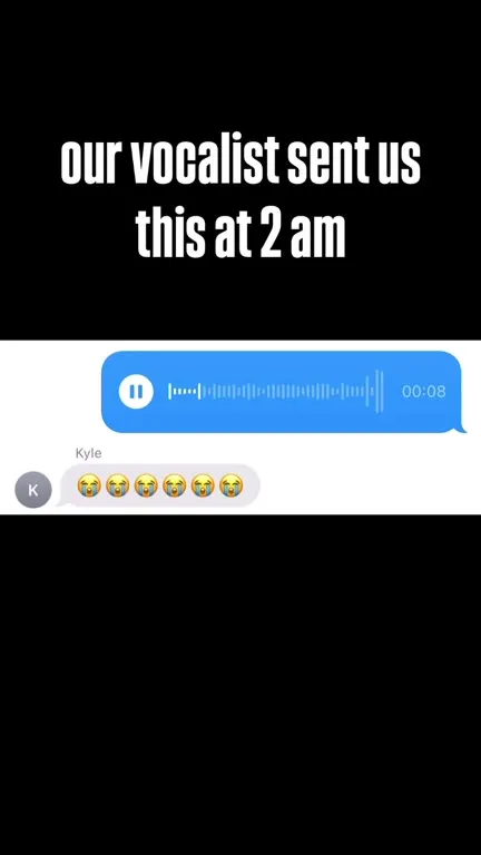 Vocalist Sends a Voice Note at 2 AM