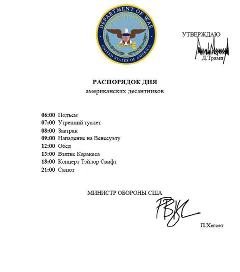Распорядок дня американских десантников