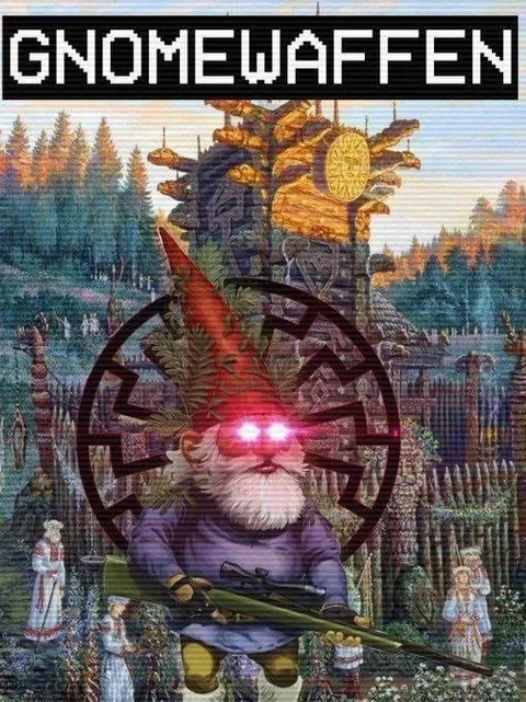 Gnome with Glowing Eyes