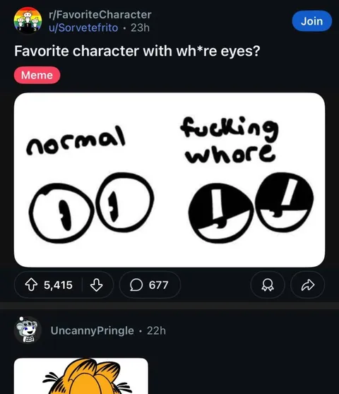 Favorite Character with Whore Eyes
