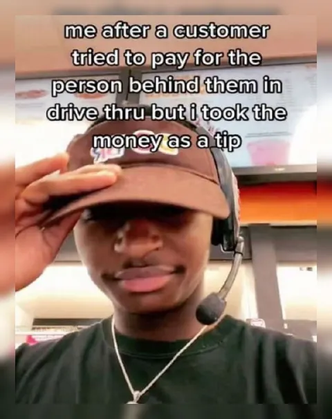 Customer's Drive-Thru Tip