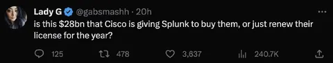 Cisco Splunk Acquisition Confusion