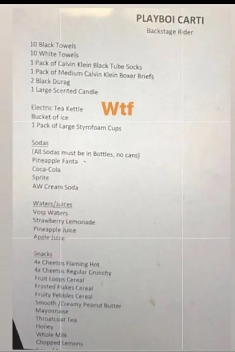Playboi Carti Backstage Rider