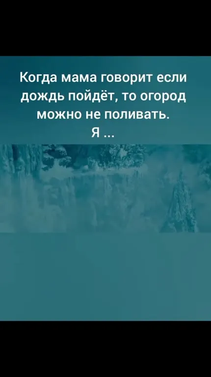 Когда дождь заменил полив
