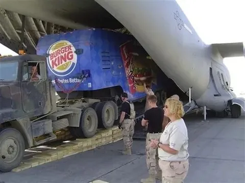 Burger King в самолёте
