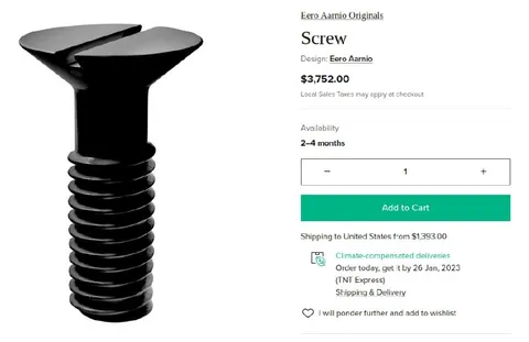$3,752 Screw