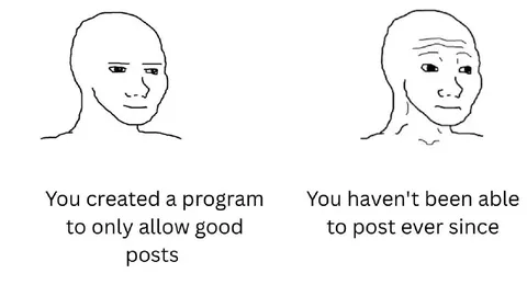 Good Posts Program Backfires