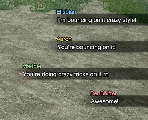 Invisible Trampoline Chaos
