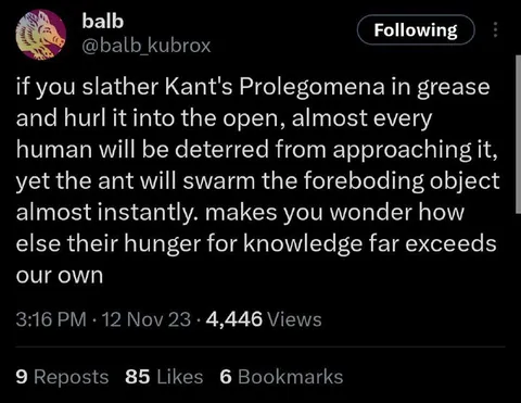 Ants Hunger for Knowledge