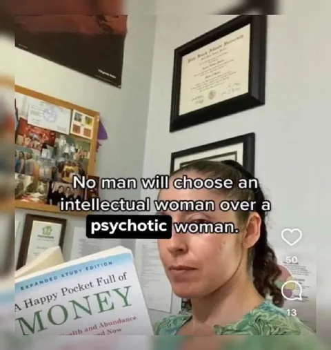 Intellectual Woman vs Psychotic Woman