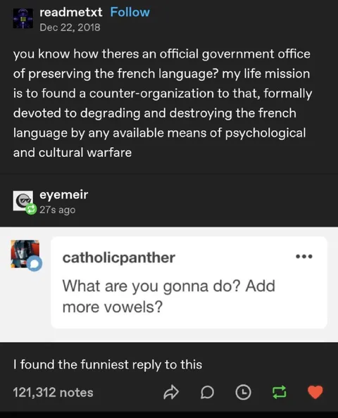 Destroying the French Language