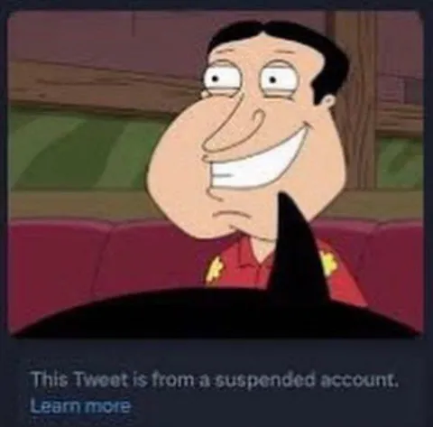 Quagmire Suspended Account Grin