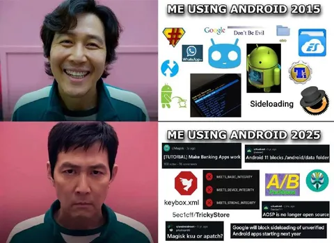 Android 2015 vs 2025