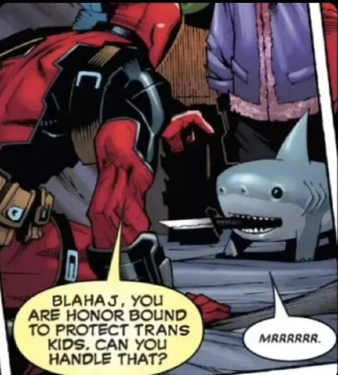 Blåhaj Protects Trans Kids