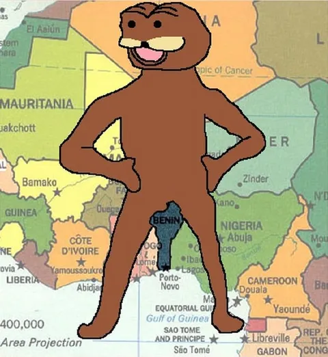 Brown Cartoon Map Dance