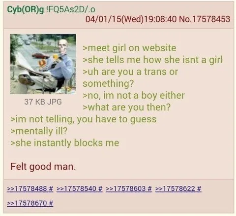Mentally Ill Greentext Block