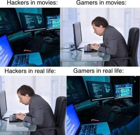 Hackers and Gamers in Movies vs Reality