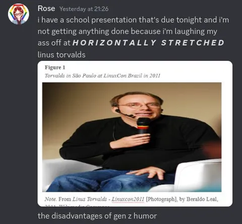 Horizontally Stretched Linus Torvalds