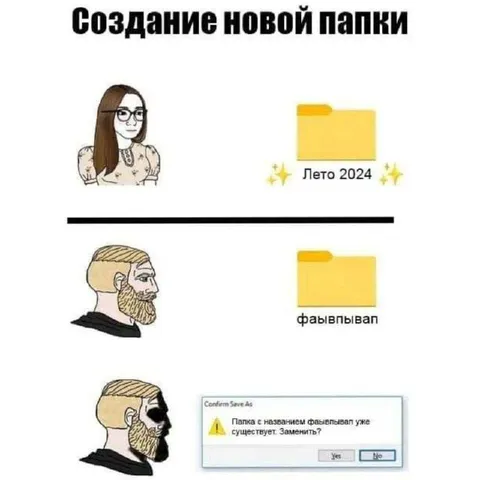 Создание новой папки