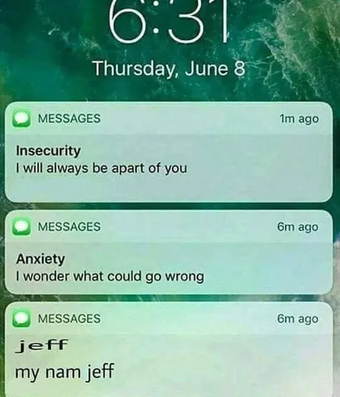 My Name Jeff Notifications
