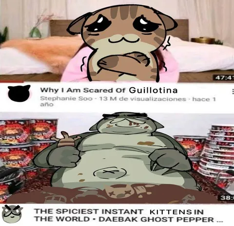 Scared of Guillotina Spicy Kittens