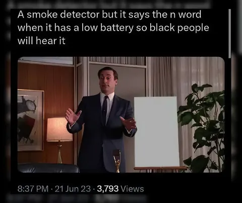 Smoke Detector Says the N-Word