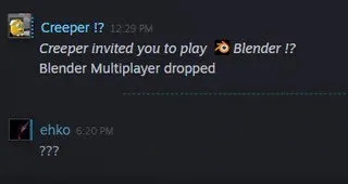 Blender Multiplayer Dropped